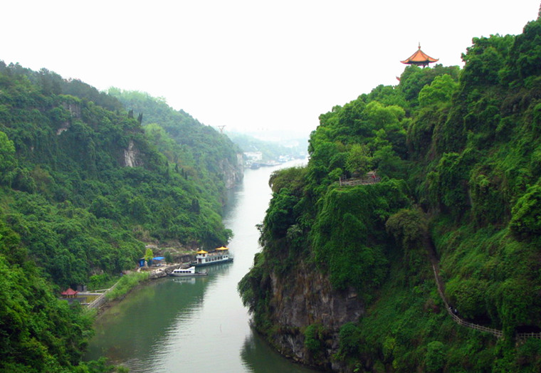 江北第一峡这里也是乡村游客打卡地热门胜地_山